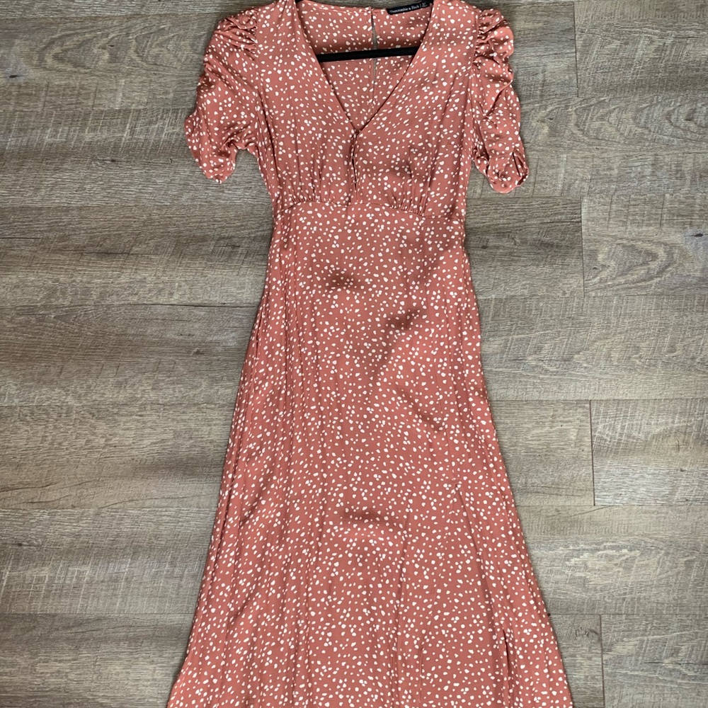 Abercrombie Polka Dot Midi Dress